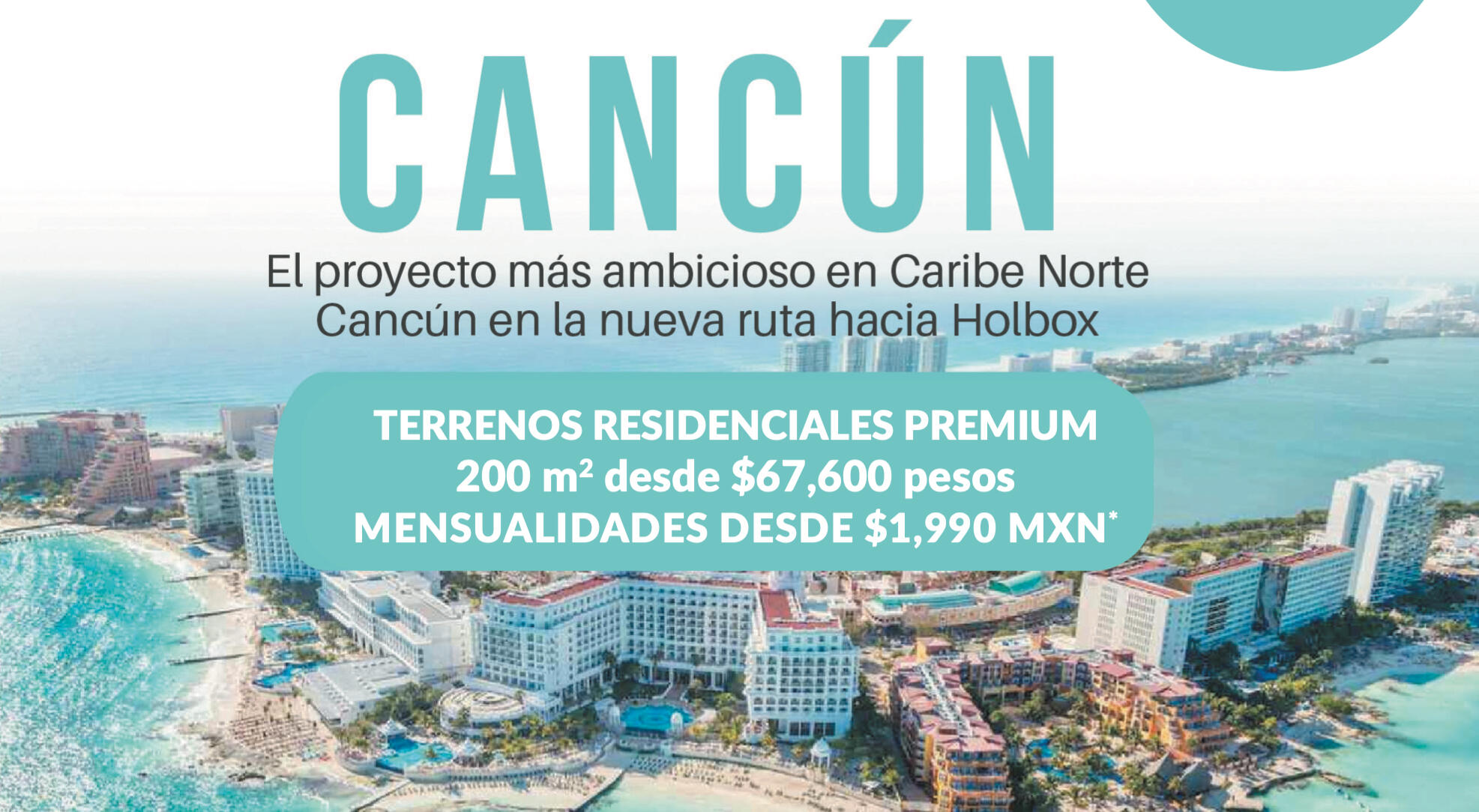 Lotes residenciales club de playa en Holbox, Cancún 45min- $338,000: $67,000 enganche, mensuales $1,990 mxn