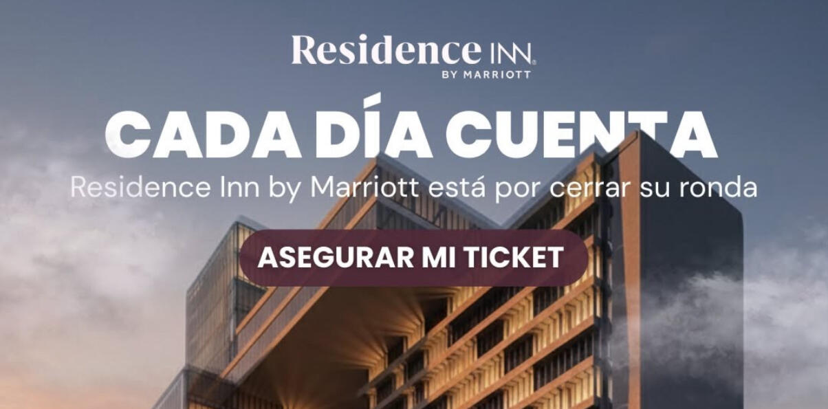 Inversión hotelera, Marriott brand. Inicia en $958,000 mxn, a pagos diferidos, 20% ROI anual